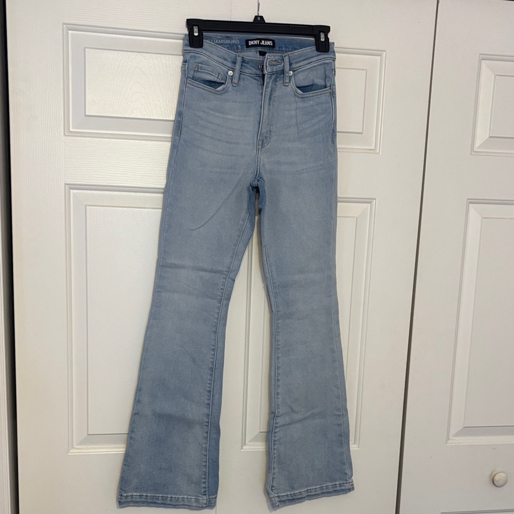 DKNY Light Wash Flare Jeans